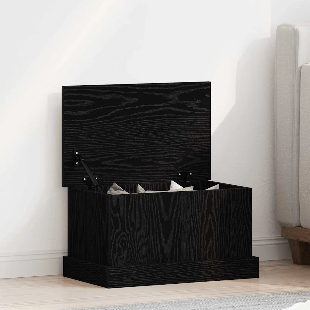 Scatola di Stoccaggio Rovere nero 50 x 30 x 28 cm CFW4067948