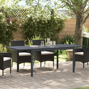 Tavolo da Pranzo da Esterno 2 pcs Antracite 210 x 90 x 73 cm