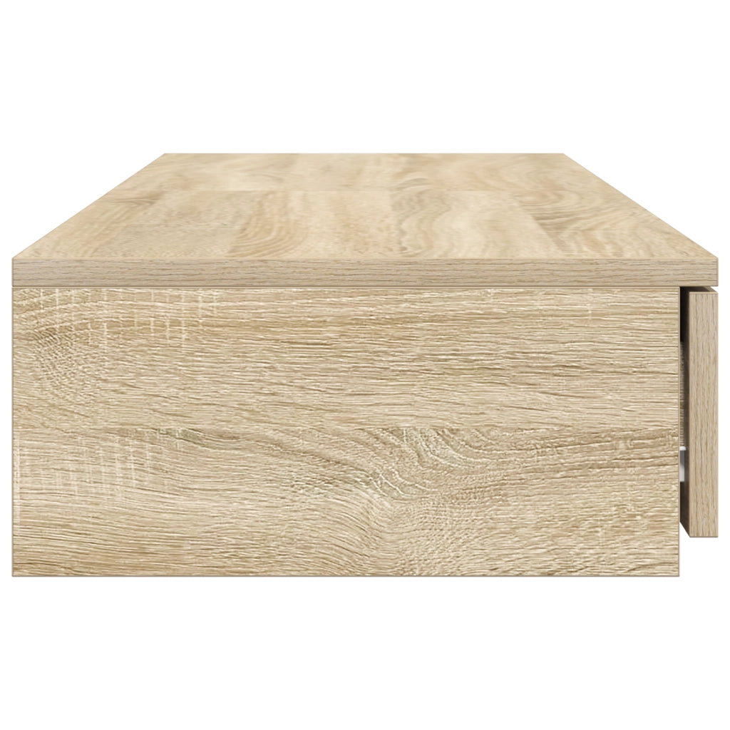 Comodino in rovere Sonoma 120x36.5x16.5 cm legno ingegnerizzato