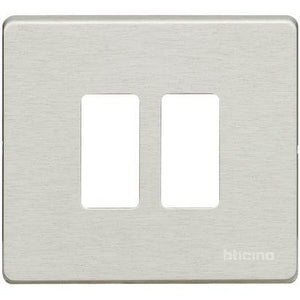 Bticino Magic placca 2 posti per scatola tonda