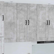 Mobile da cucina con porta-Armadio da cucina Grigio cemento 30 x 31 x 100 cm