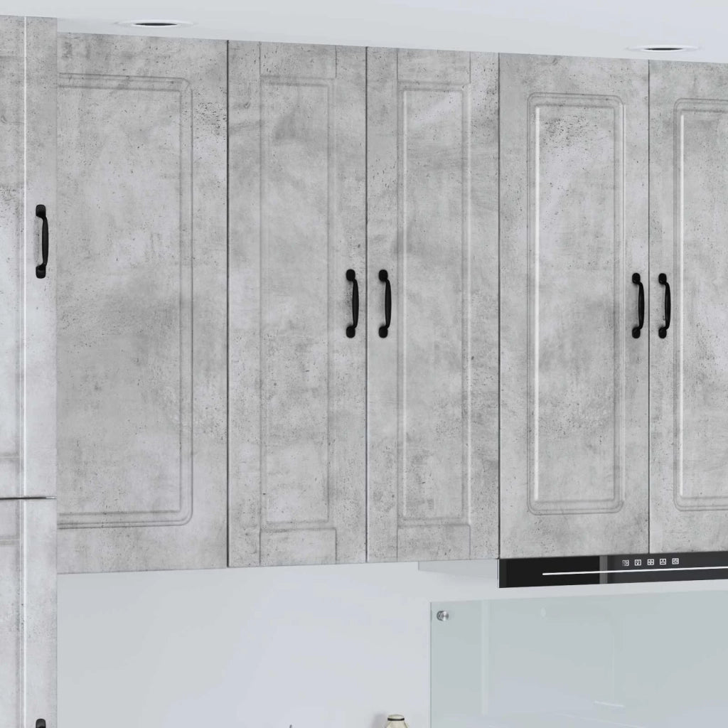 Mobile da cucina con porta-Armadio da cucina Grigio cemento 30 x 31 x 100 cm