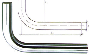 canotto per scarico sottolavabo curvo 90¦ ï mm. 30 mm. 150x250 cod:ferx.vit20490