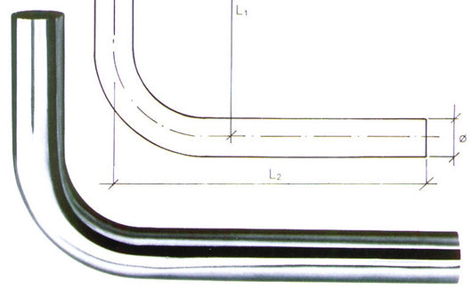 canotto per scarico sottolavabo curvo 90¦ ï mm. 30 mm. 150x250 cod:ferx.vit20490