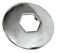 rosone esagonale acciaio inox  ï foro 1/2. cod:ferx.vit14491