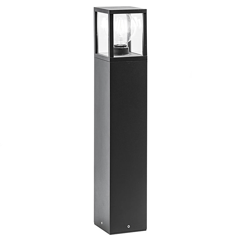 GALACT Bollard da Giardino Antracite E27 IP65 - Lampione a Paletto in Alluminio Pressofuso per Illuminazione Esterna - Rossini Group
