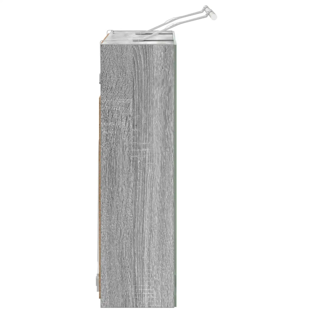 Mobiletto per specchio da bagno Grigio Sonoma 60 x 14,5 x 50 cm