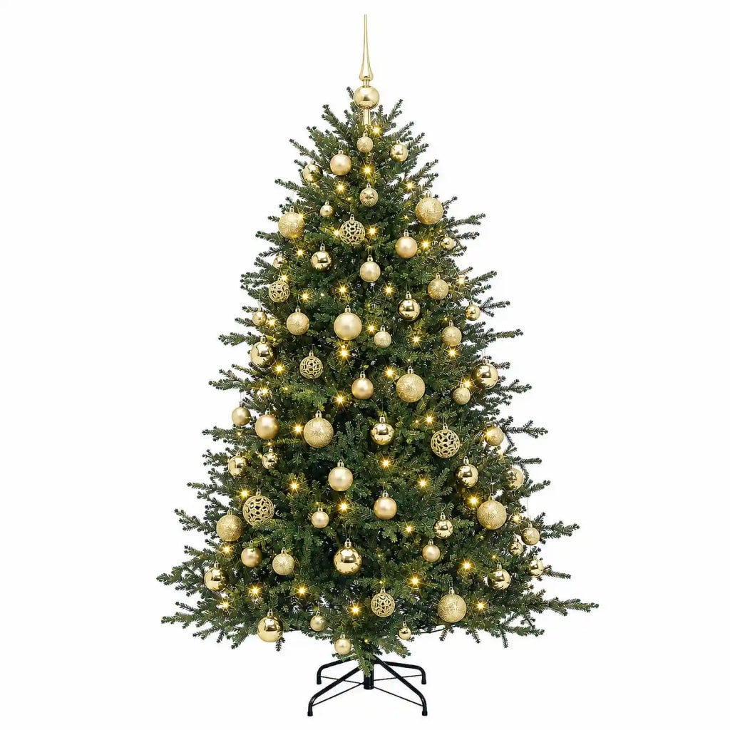 Albero di Natale artificiale con palline 180 cm 300 LED 3466557