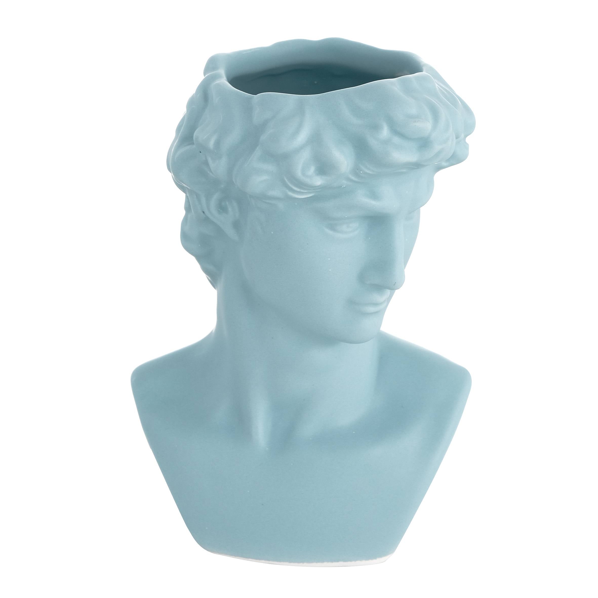 VASO BUSTO DAVID AZZURRO