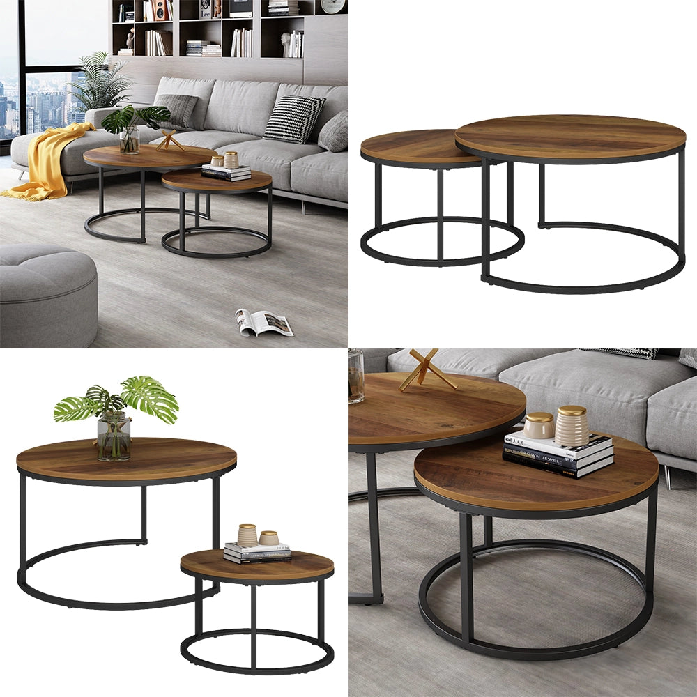 Vicco Tavolino da divano Legno 77 x 40 cm 2 parti