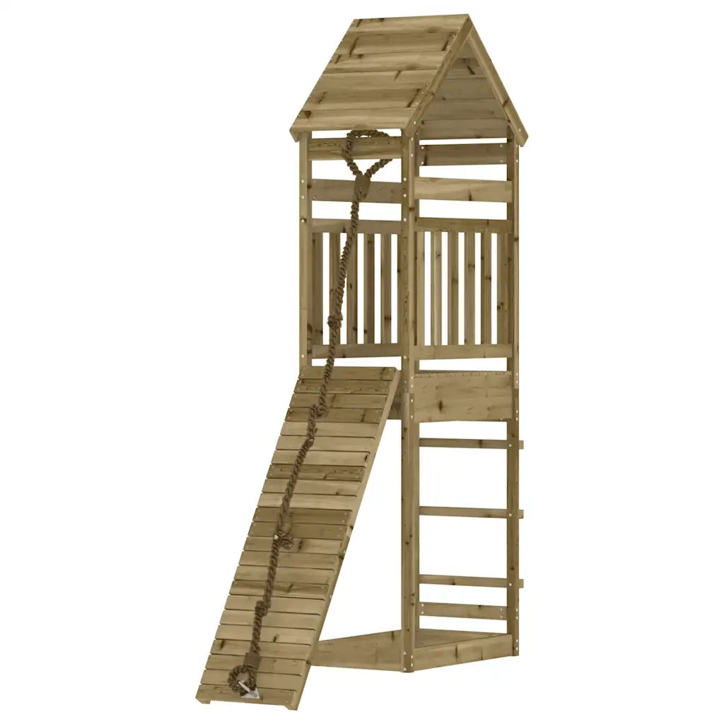 Casetta con Arrampicata in Legno di Pino Impregnato CFW8838542