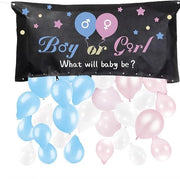 Zak di decorazione per il ballo dei generi con palloni rosa e blu per baby shower e annuncio del sesso