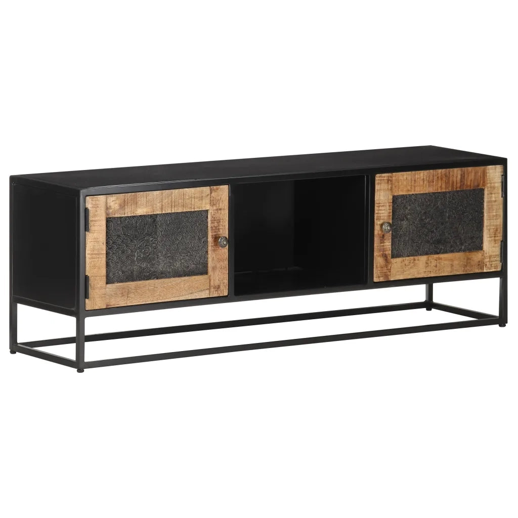 Mobile Porta TV 120x30x40 cm in Legno di Mango Grezzo cod mxl 16468