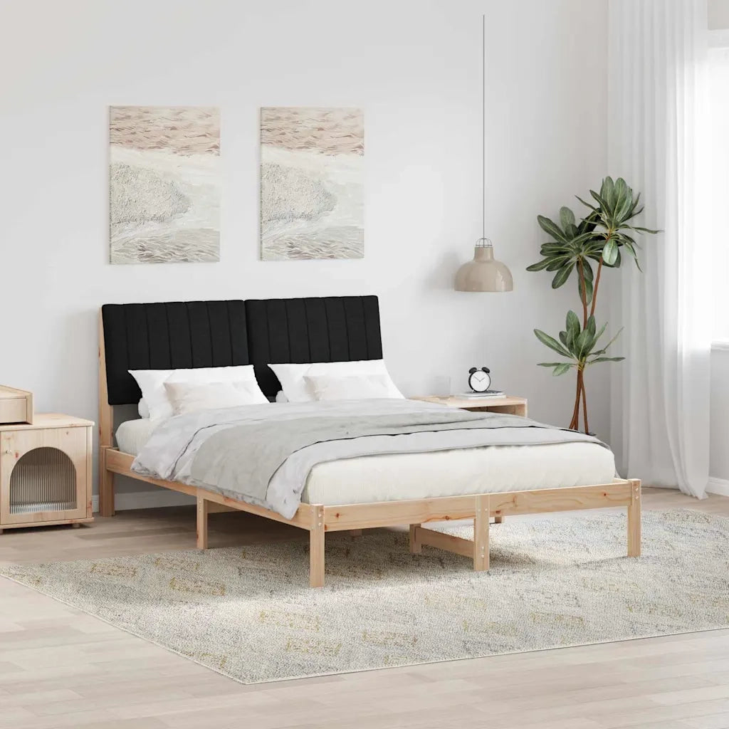 Struttura del letto Marrone 135 x 190 cm Pino massello 878901
