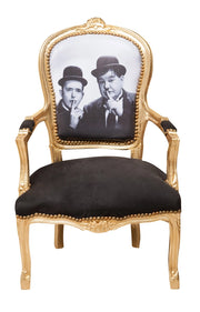 Biscottini Poltrona stile francese Luigi XVI in legno massello di faggio XVI, faggio,