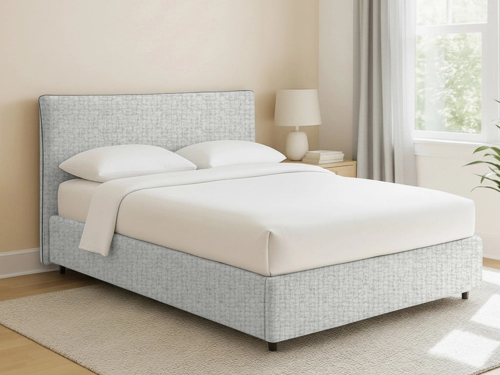Altrincham, Letto Piazza e Mezza Sfoderabile Made in Italy, Grigio Chiaro