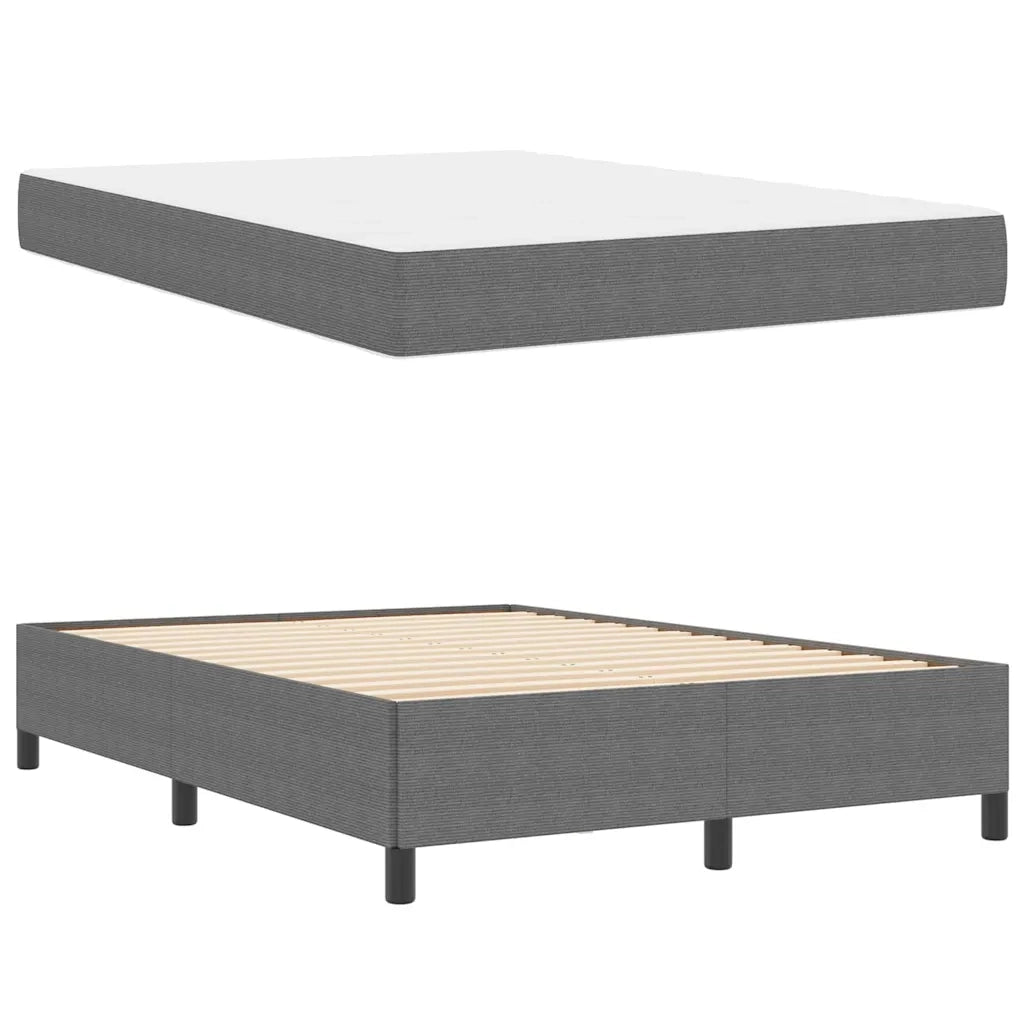 vidaXL Struttura del letto Grigio chiaro 140 x 190 cm