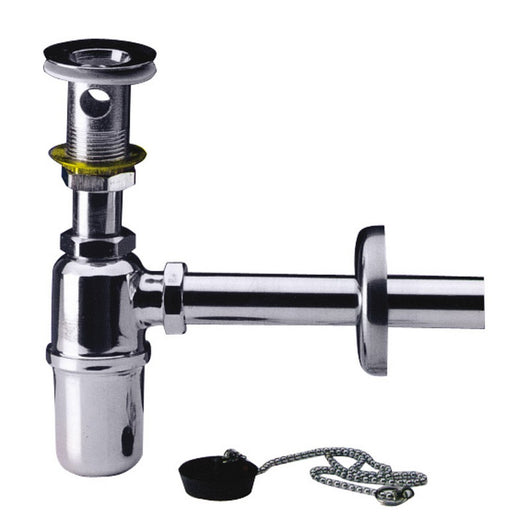 sifone in ottone cromato a bottiglia senza piletta mis. 1 cod:ferx.vit6780