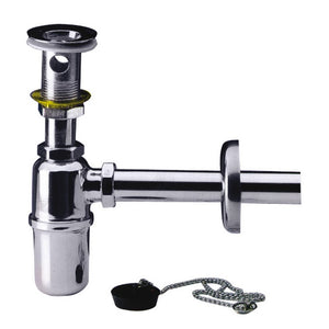 sifone in ottone cromato a bottiglia senza piletta mis. 1.1/4 cod:ferx.vit7342