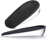 2 paia di inverni per piedi con aumento di altezza, comodi, respiranti, inverni per piedi invisibili che aumentano la suola, per donne (nero, S, 3,5 cm)