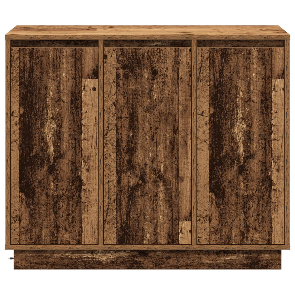Mobile con LED in Legno Vecchio 90x32x75 cm in Legno Ingegnerizzato