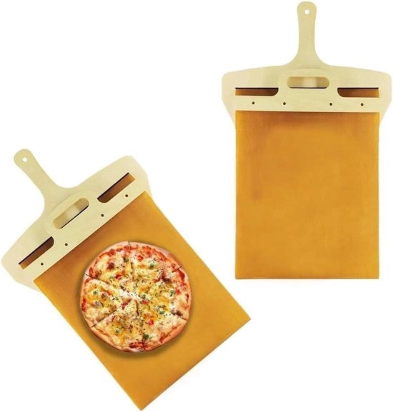 Spatola per pizza in legno con manico, non-stick per spostare la pizza in forno - cottura in cucina