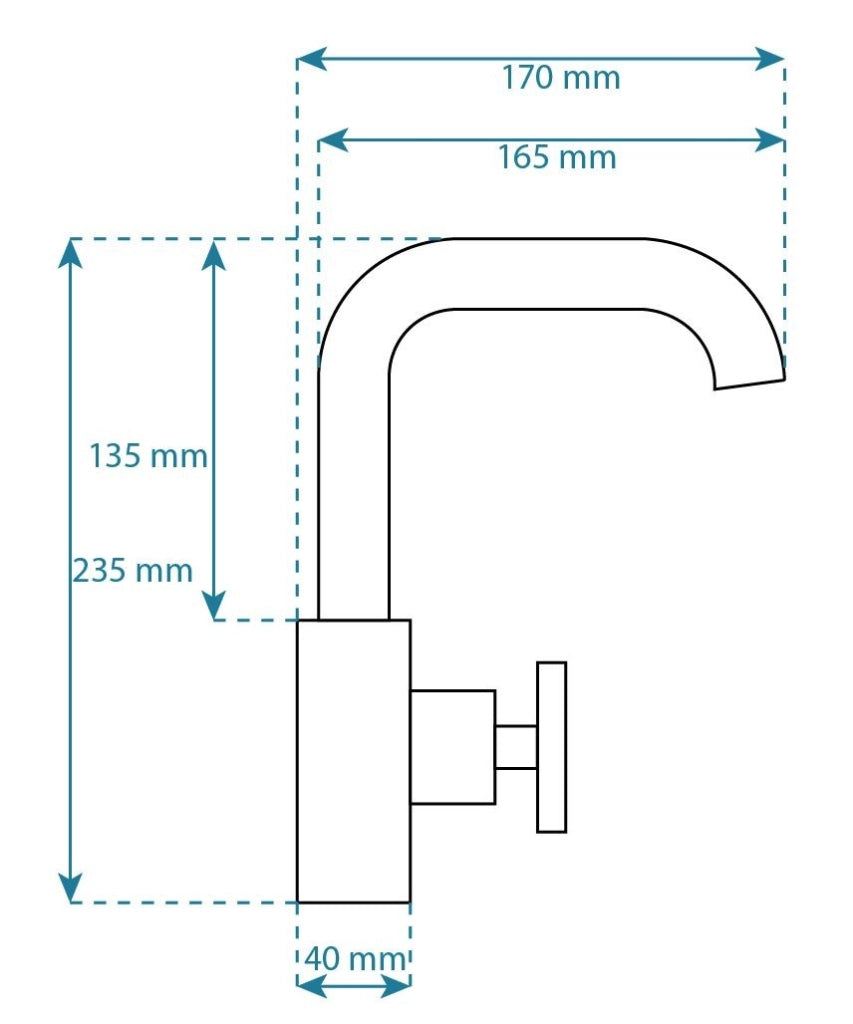 Rubinetto Da Lavabo Rea Vertigo Side