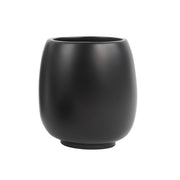 PORTA SPAZZOLINI AFRA- Nero Opaco D.10 x h. 11,5 cm- METAF- pezzi 1