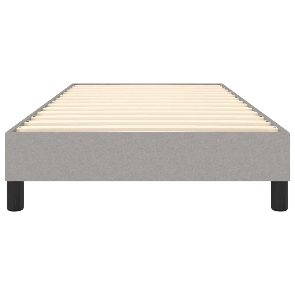 Struttura Letto a Rete a Molle-Giroletto Grigio Chiaro 90x190 cm Tessuto 871336