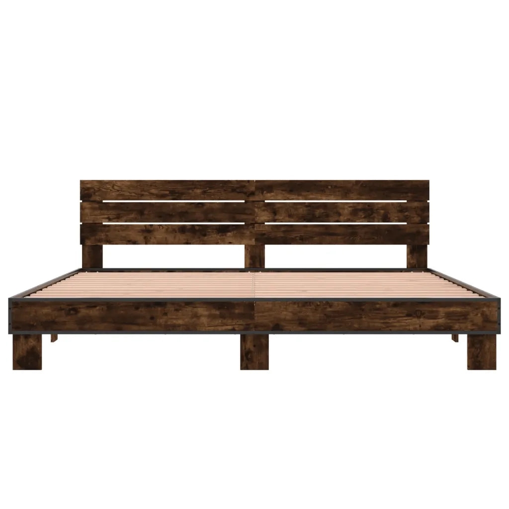 Giroletto Rovere Fumo 200x200 cm in Legno Multistrato e Metallo