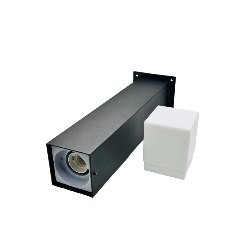 Lampione palo da Giardino con attacco E27 per lampadine a LED Nero moderno Illuminazione viali sentieri