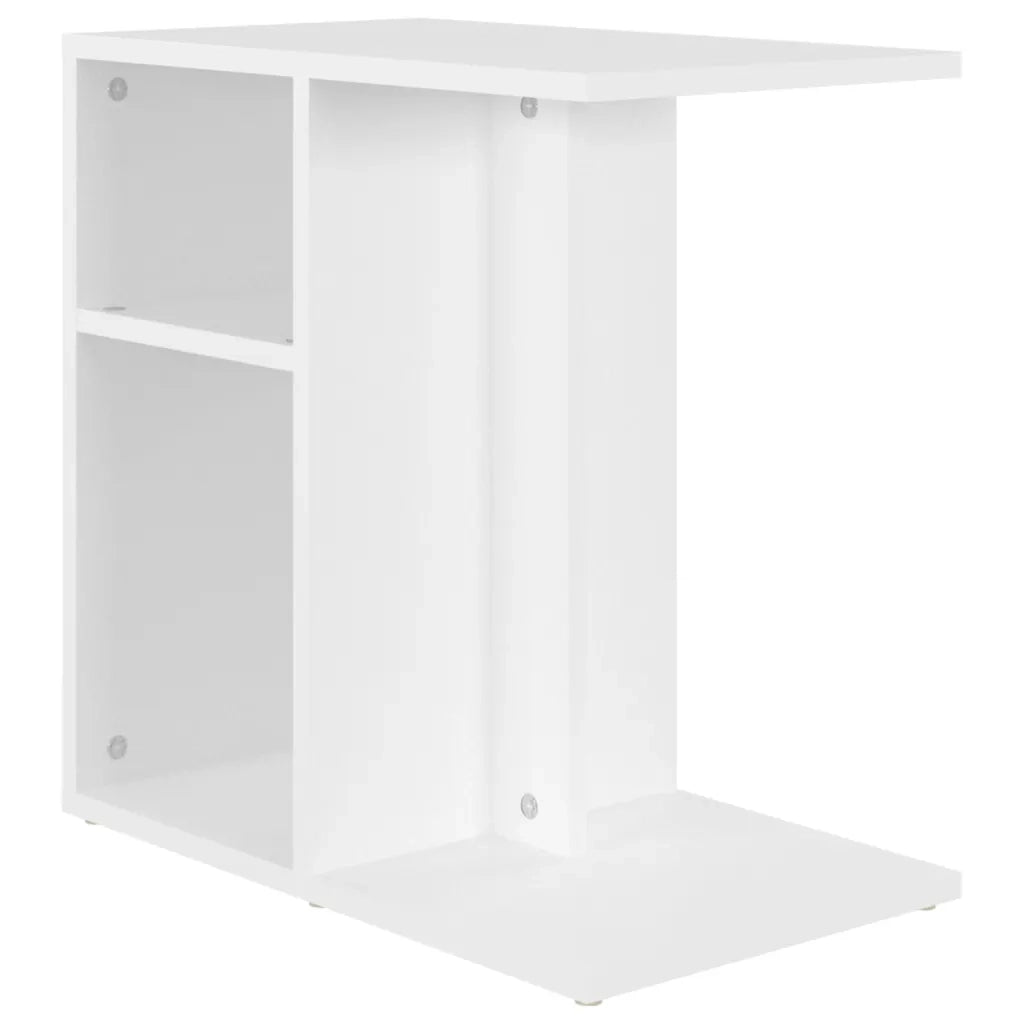 Tavolino Bianco 50x30x50 cm in Legno Multistrato 803020