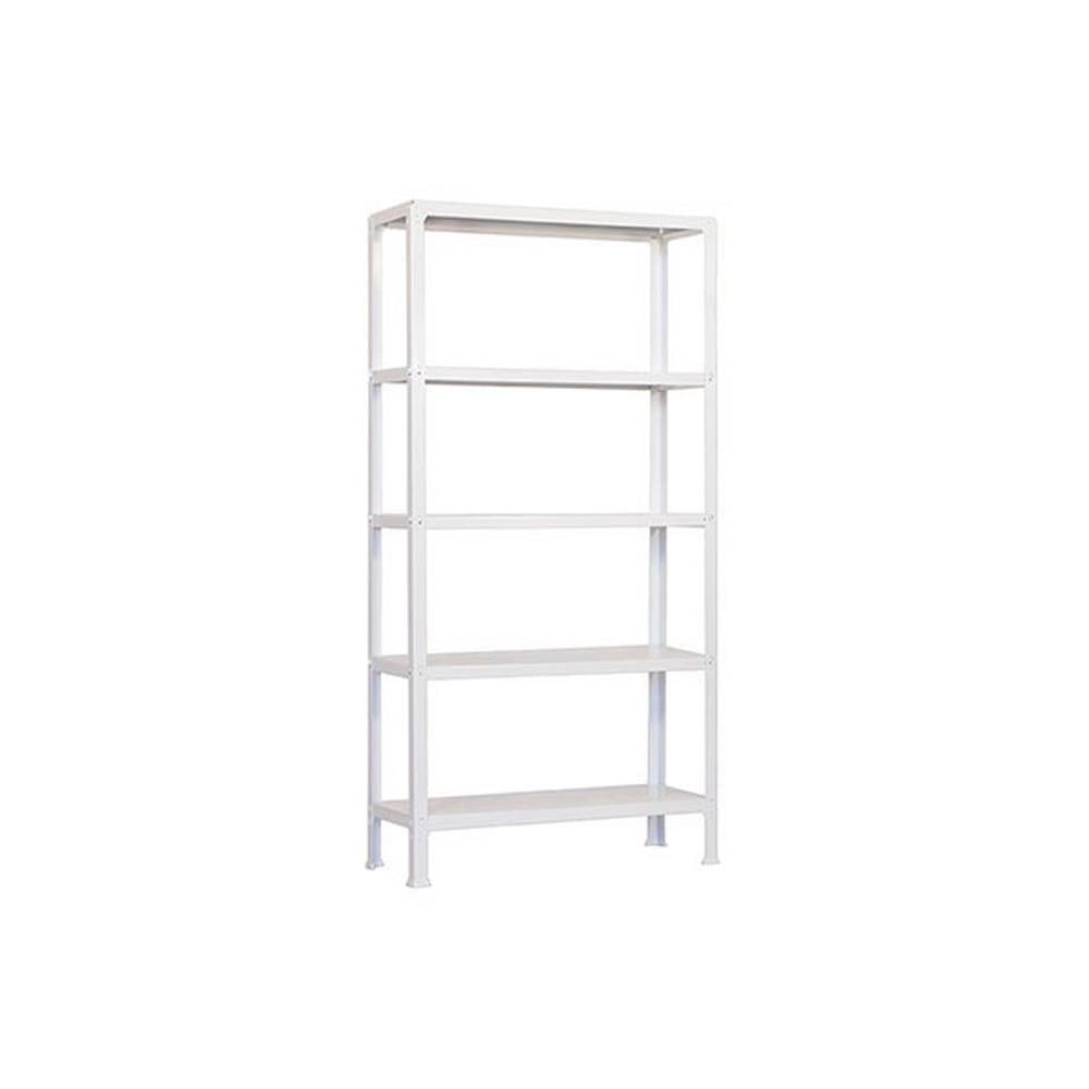 Scaffale in metallo Simon Rack senza viti colore bianco 5 ripiani 1800x800x400 mm Made in Spain
