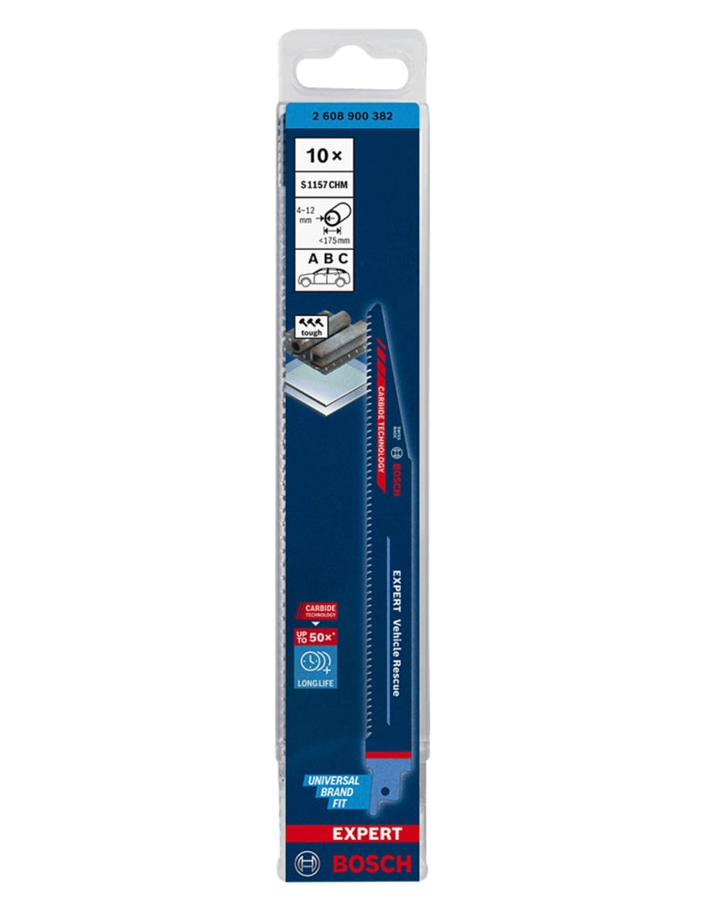 Set di 10 lame sega universale BOSCH EXPERT Vehicle Rescue 225 mm (2 608 900 382)