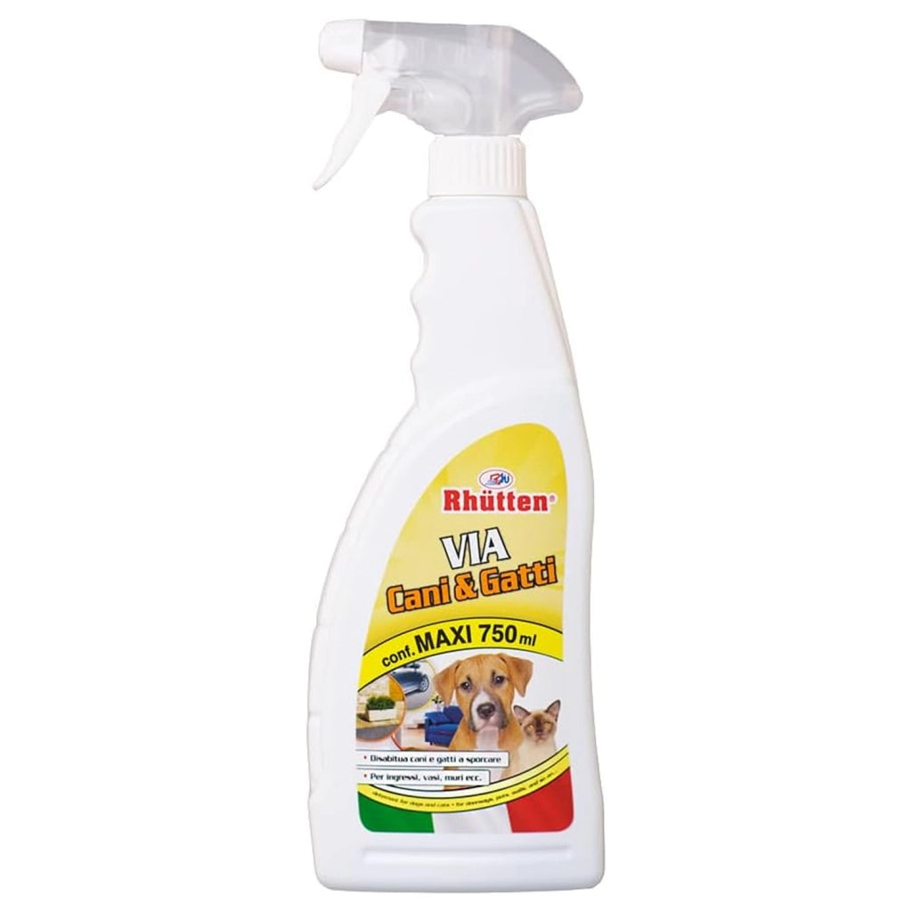 Rhutten Disabituante Cani e Gatti Spray 750 ml per Esterni