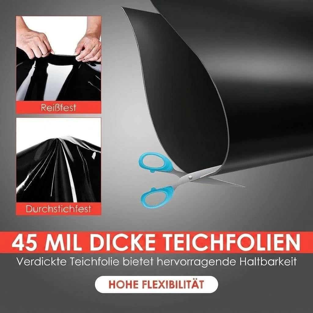 Telo per laghetto di dimensioni 4;57 m x 6;10 m; spessore 45 mm