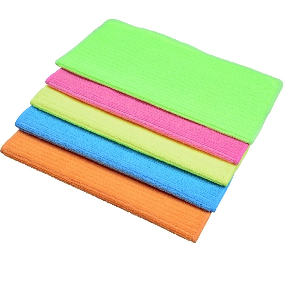 Trade Shop - 3 Pezzi Panno Strofinaccio Da Cucina In Microfibra 30 X 30 Cm Pulizia Casa Bagno -