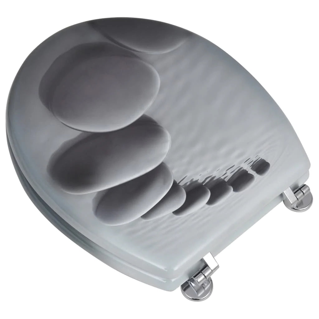 Sedile WC con coperchio MDF motivo pietra 02_0002881