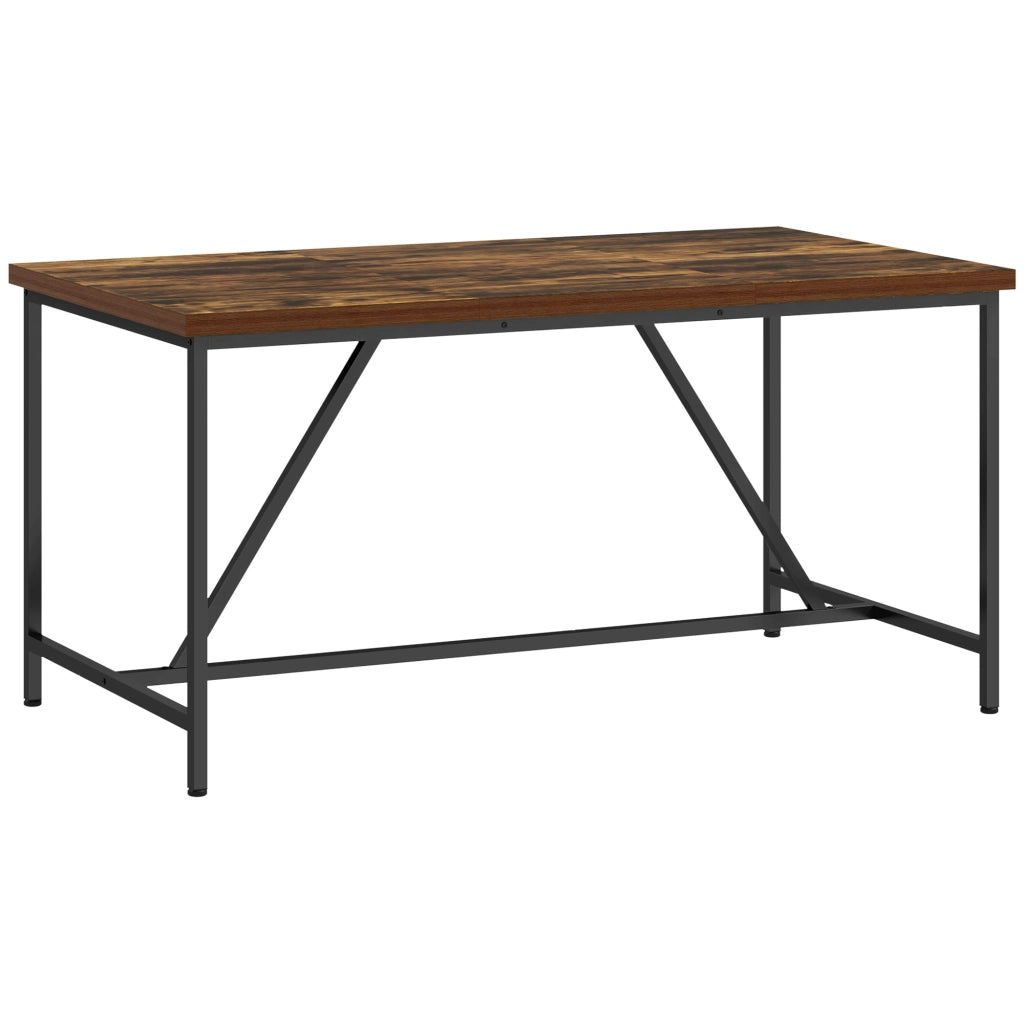 Tavolo da pranzo allungabile in legno e acciaio ¨C Xylo ¨C 150x80x75 cm marrone stile industriale