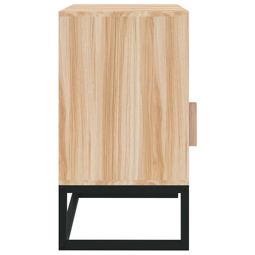 Comodini 2 pz 40x30x55,5 cm Legno Multistrato e Ferro 352096