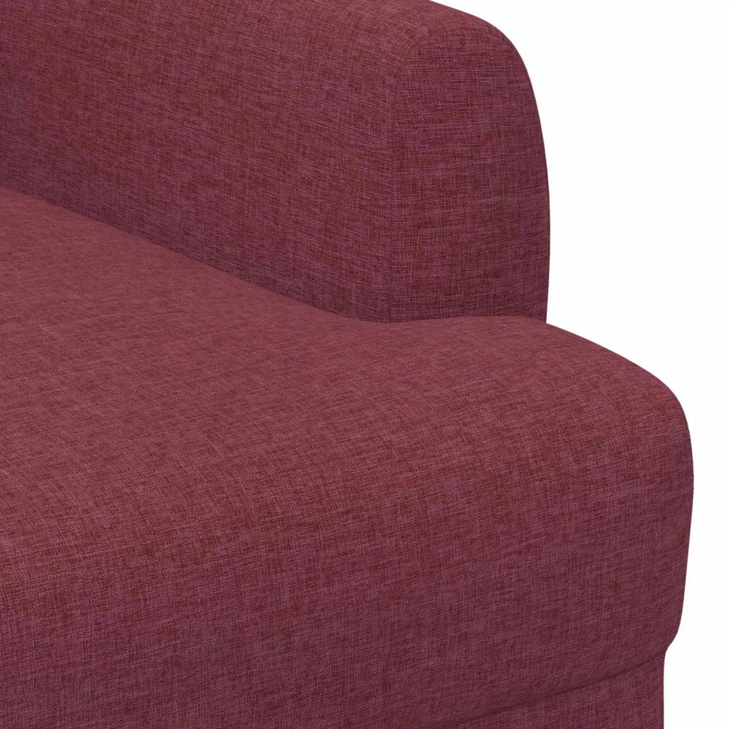 Loveseat con bottoni imbottiti Rosso Vino 116 x 67 x 80 cm 42041778
