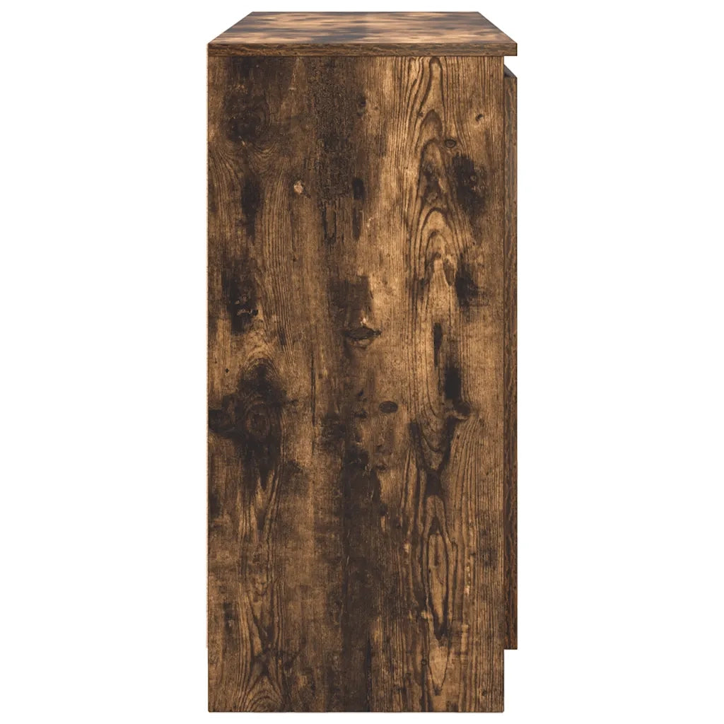 Credenza con Cassetti Rovere Fumo 100,5x35x76 cm in Truciolato 3328448
