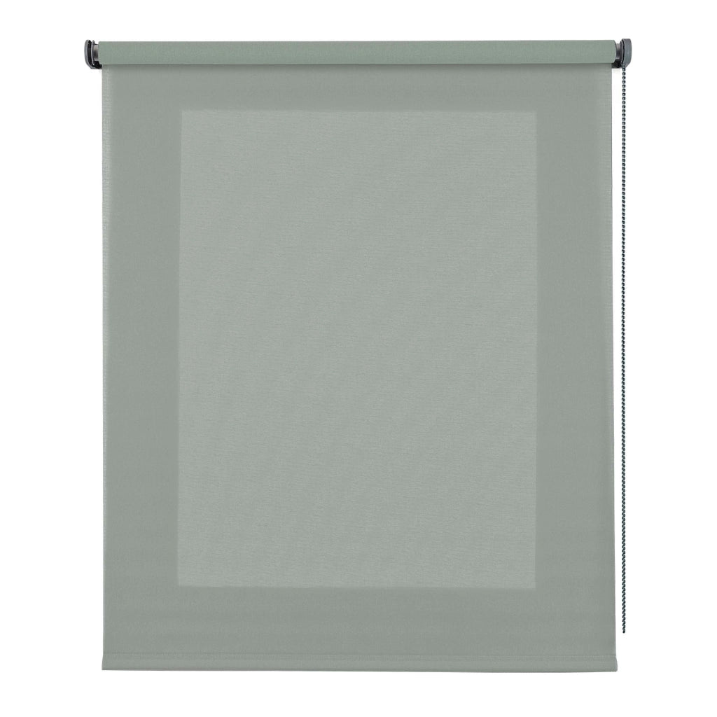 Tenda a Rullo Filtrante, Tenda Avvolgibile Traslucida Liscia Per Finestre e Porte Verde 180x250 cm