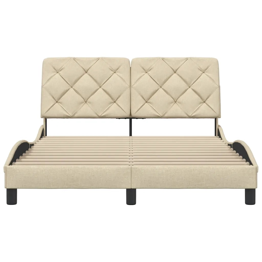 Giroletto senza Materasso Crema 140x200 cm in Tessuto 3310606
