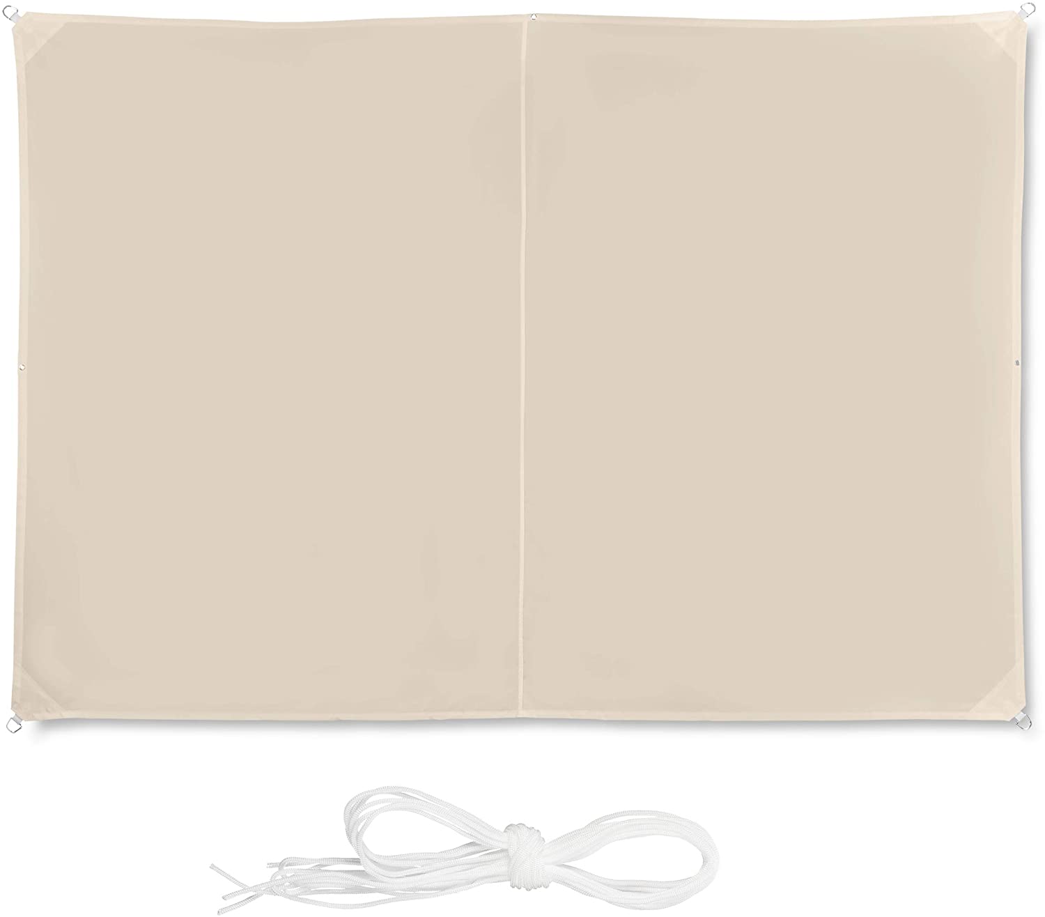 Vela ombreggiante rettangolare 2 x 3 m beige 13_0002930