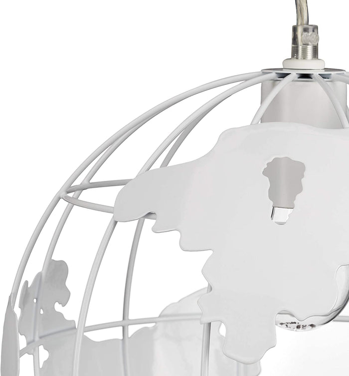 Lampada da parete lampada da terra decorazione di design con paralume a sospensione globo bianco sferico 13_0001352_2