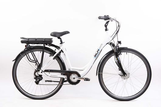 Bici elettrica SCH E-Moving 28'' city Bianca