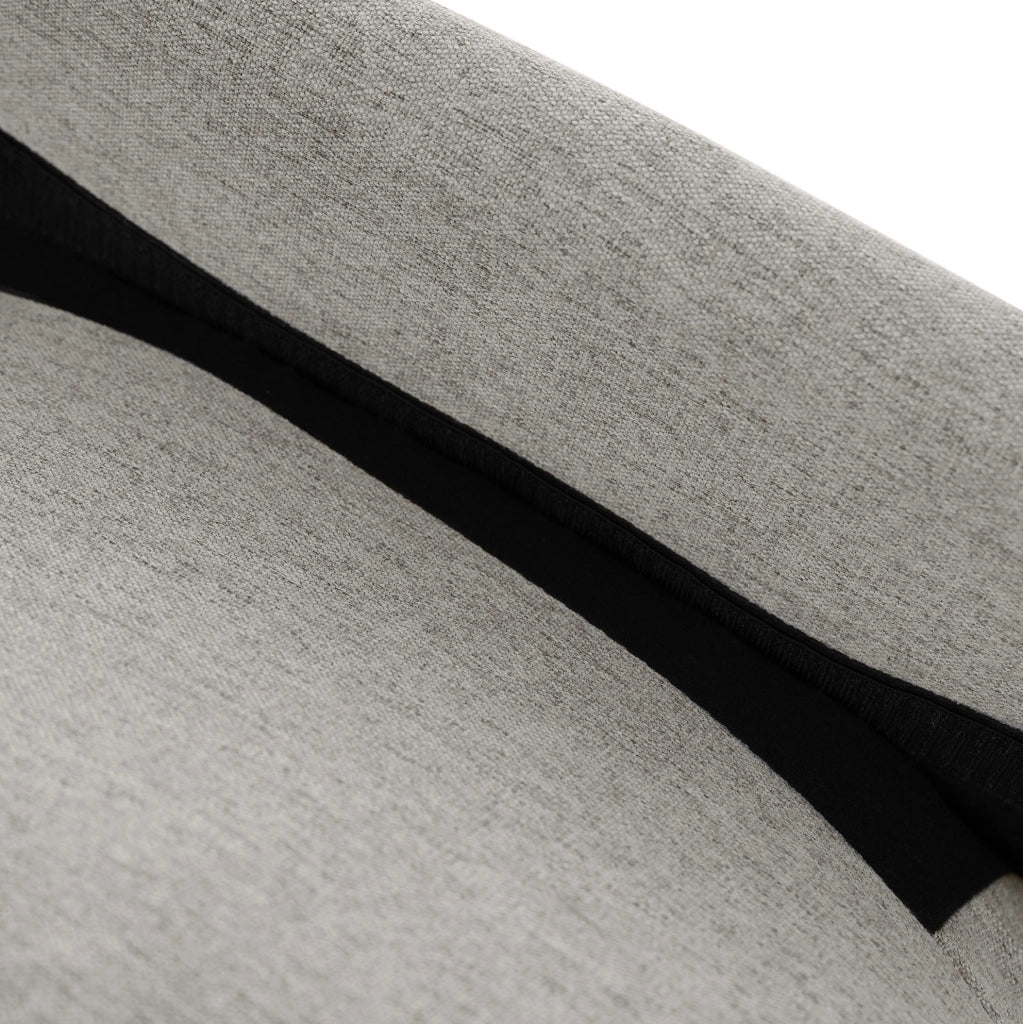 Divano angolare modulare 3 posti con chaise longue grigio