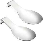 Supporto per Cucchiai in Acciaio Inossidabile - Sostegno per Cucchiai da Cucina per Utensili da Cucina - Supporto per Cucchiai in Metallo - Set a 2 pezzi