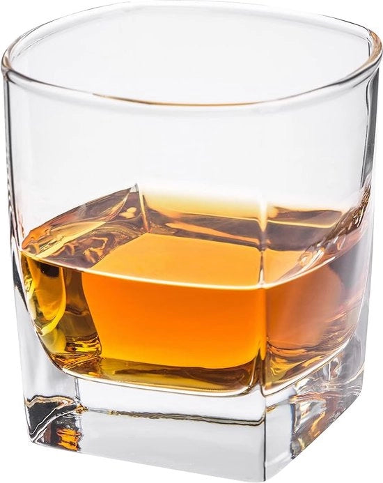 Set di bicchieri whiskey - horeca, stile elegante, cristallo trasparente, per bar, cocktail, trasparente 2